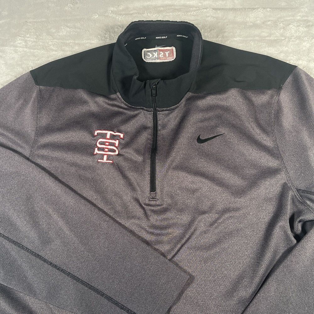 Nike Dri-fit 1/2 Zip Core Golf Pullover Men's XXL Gray ColorBlock Team Sports KC